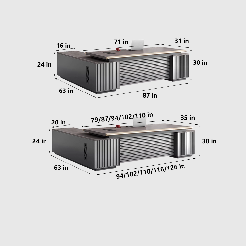 Modern Manager Desk - Stylish Office Furniture - image 8