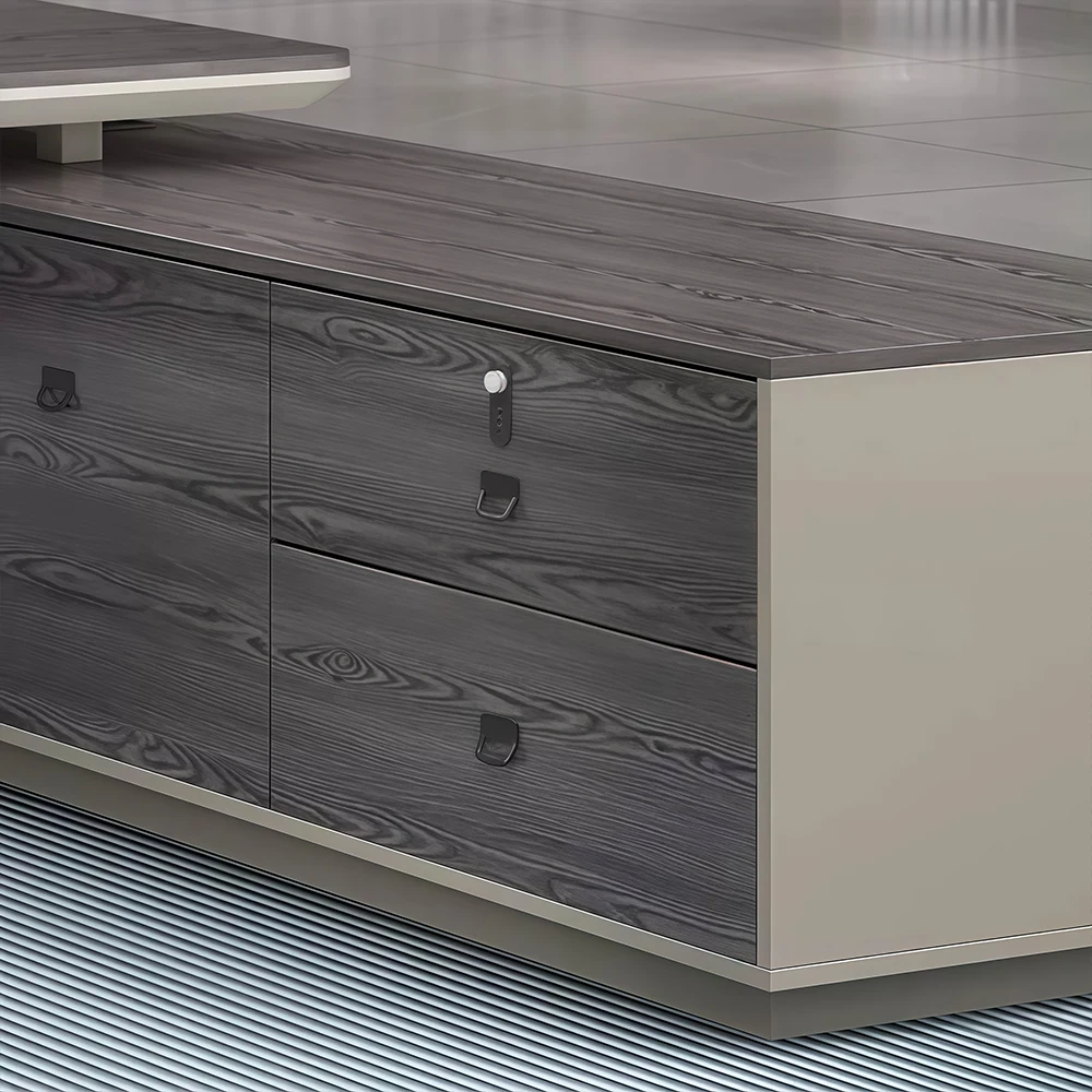 Luxury uniquely shaped executive desk - image 12