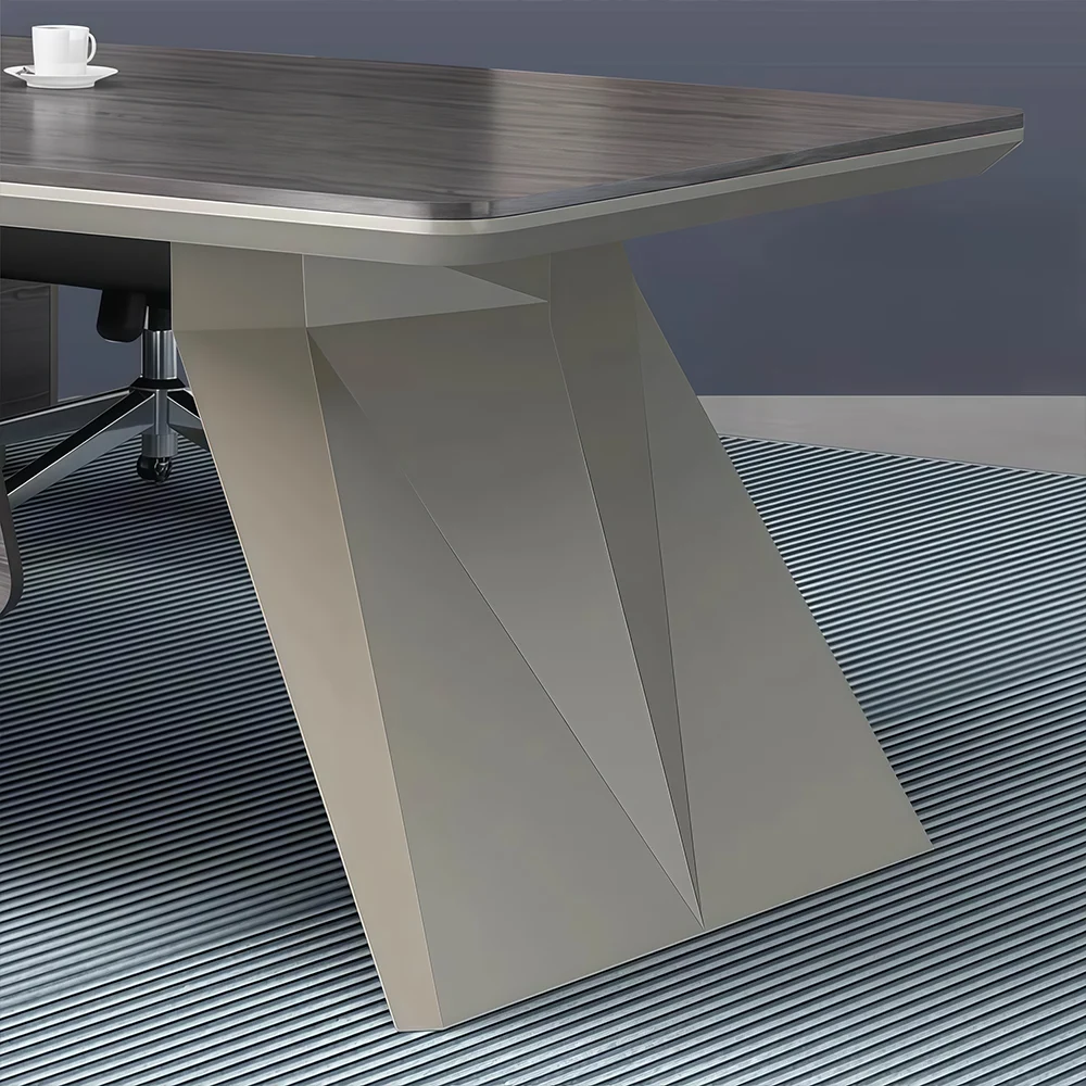 Luxury uniquely shaped executive desk - image 11