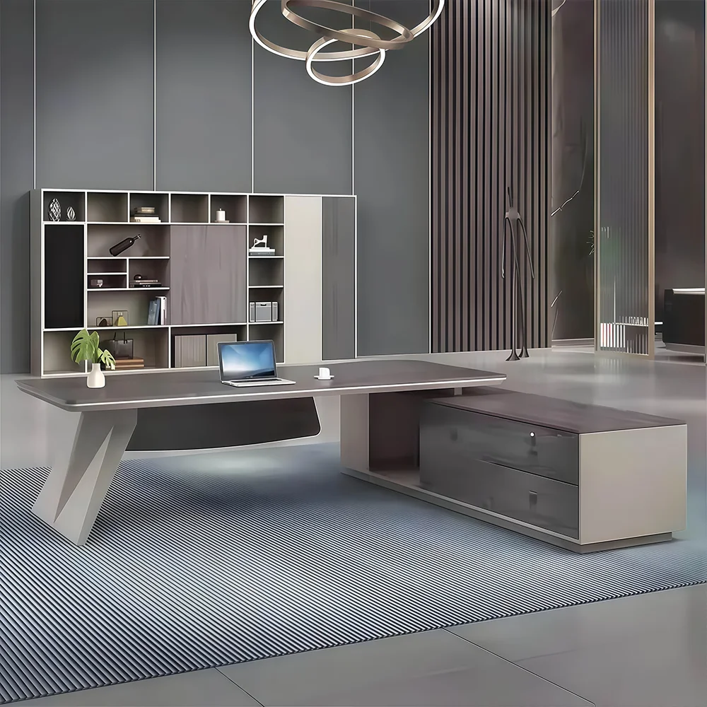 Luxury uniquely shaped executive desk - image 9