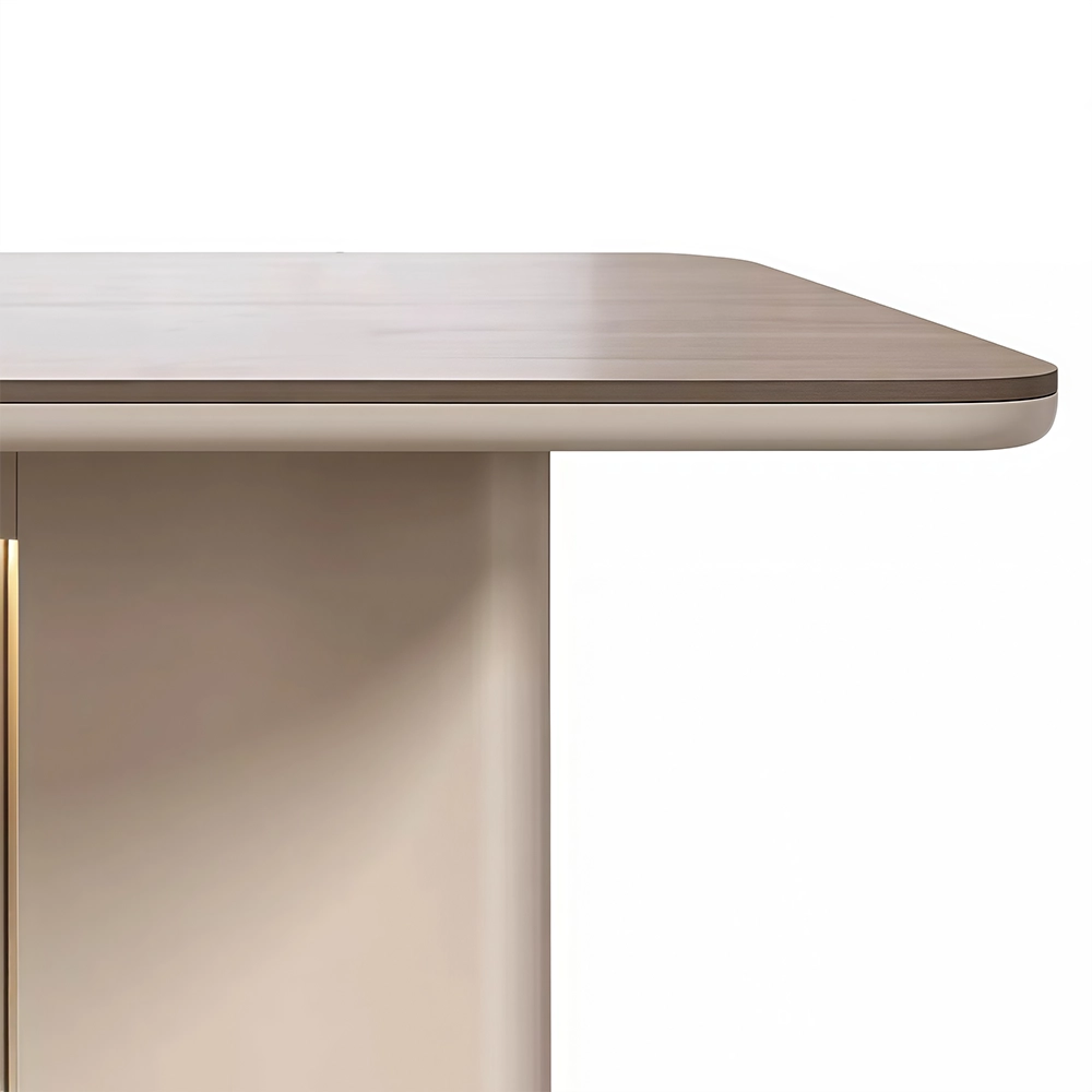 Minimalist luxury executive desk with lights - image 16