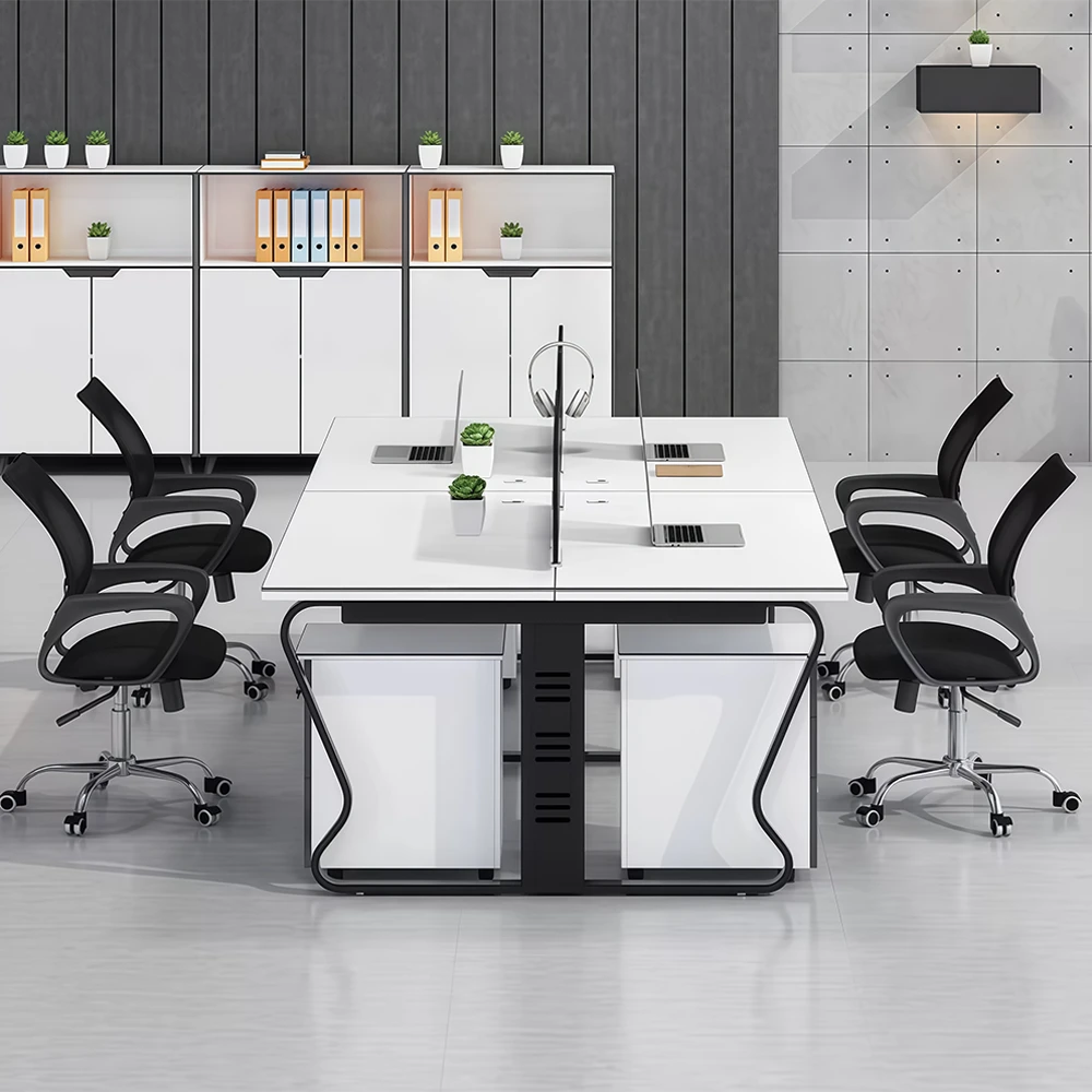 Modern Office Workstation Desk &amp; Chair Combo - image 2