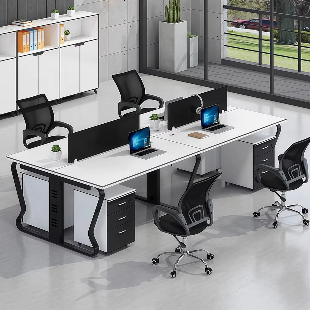 Modern Office Workstation Desk &amp; Chair Combo - image 3
