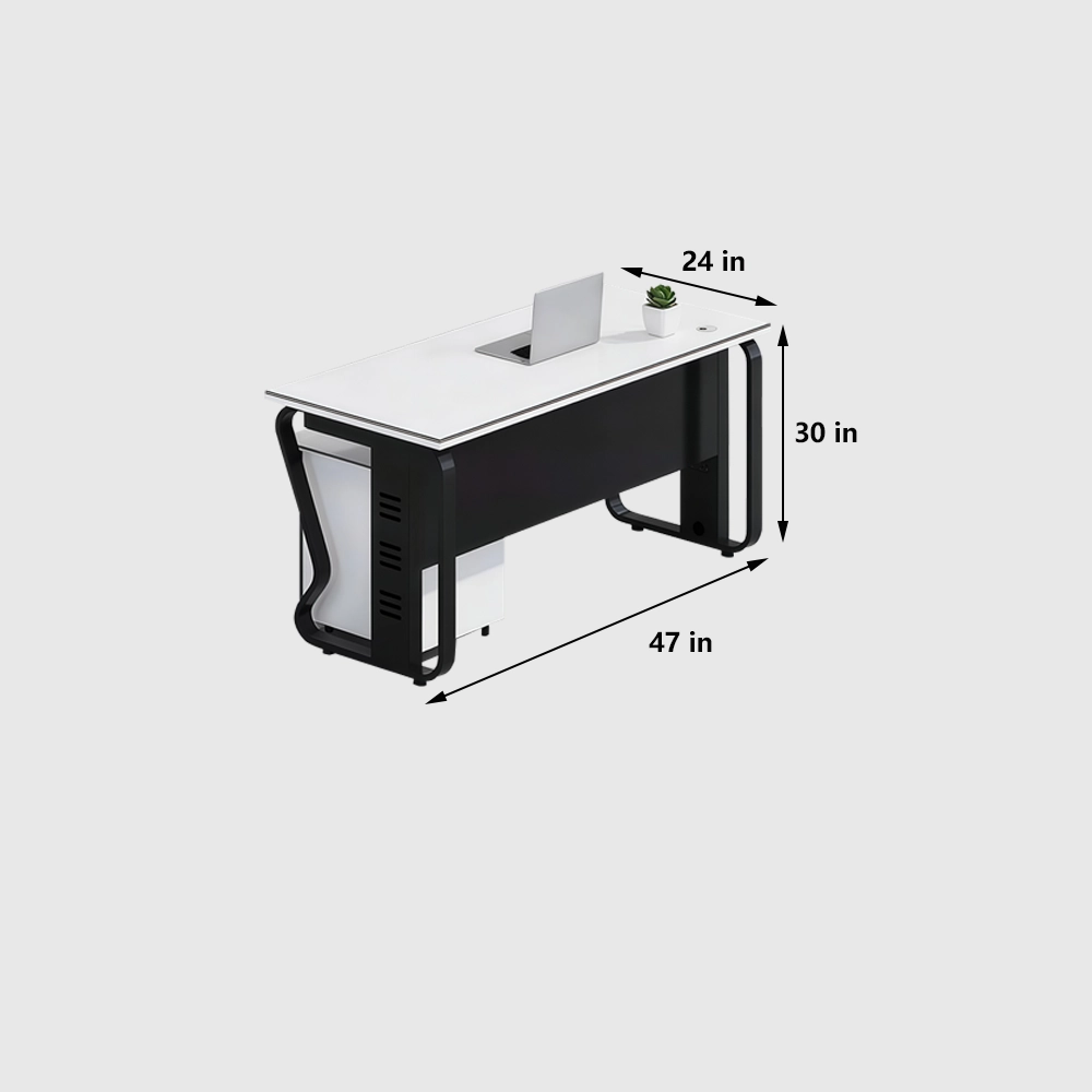 Modern Office Workstation Desk &amp; Chair Combo - image 8