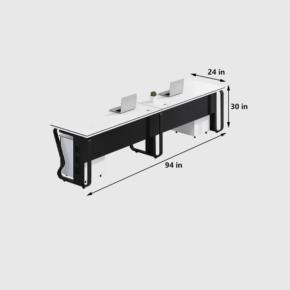 Modern Office Workstation Desk &amp; Chair Combo - image 10