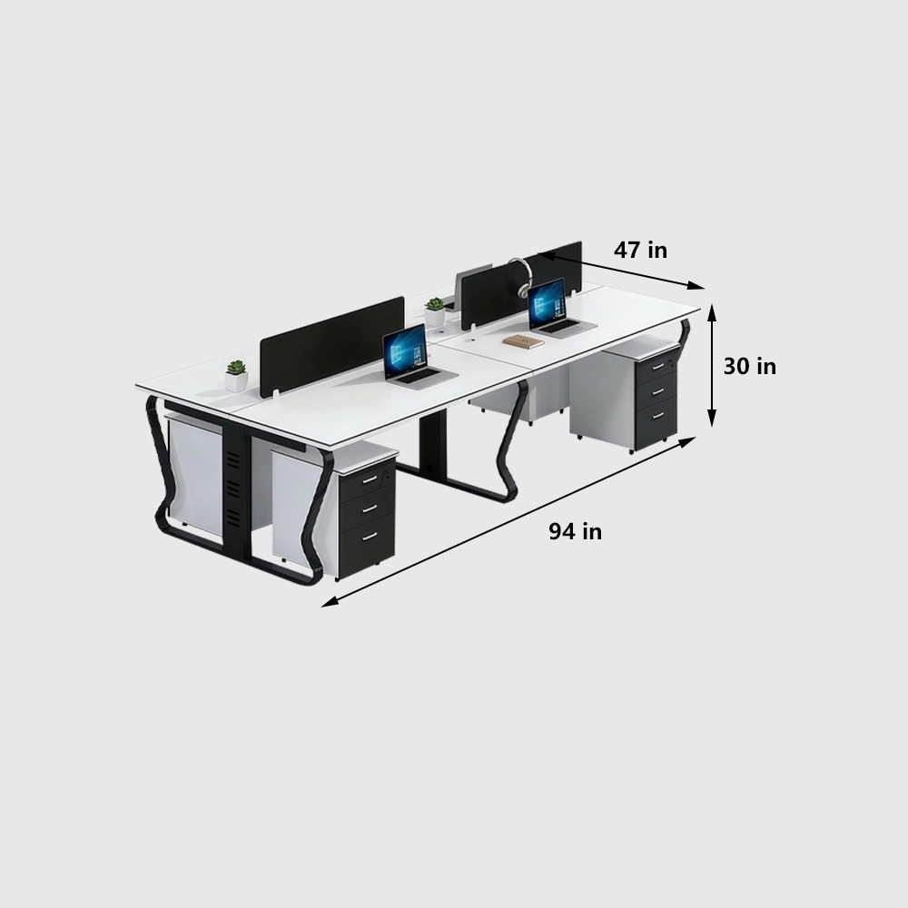 Modern Office Workstation Desk &amp; Chair Combo - image 11