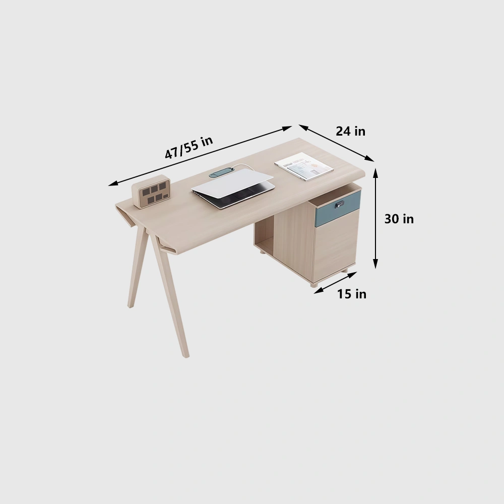 Modern Solid Wood Office Desk &amp; Chair - Maoters - image 6