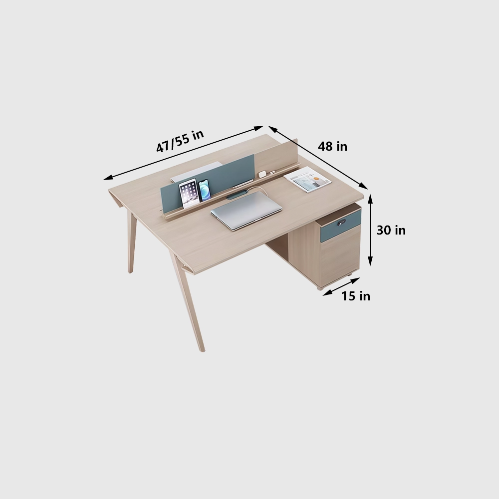 Modern Solid Wood Office Desk &amp; Chair - Maoters - image 7