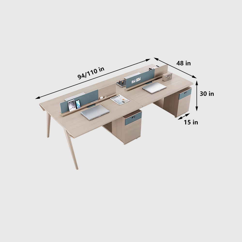 Modern Solid Wood Office Desk &amp; Chair - Maoters - image 8