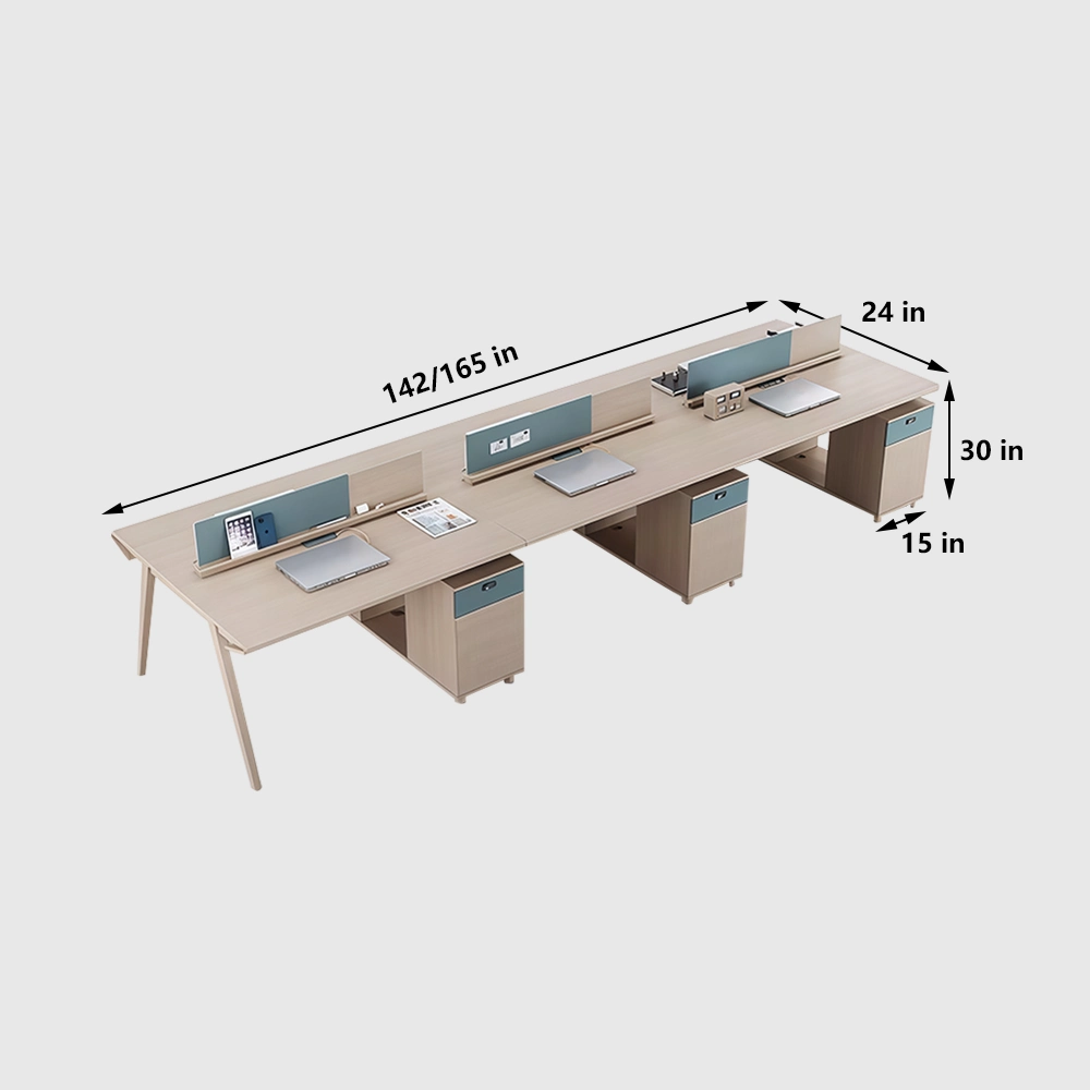 Modern Solid Wood Office Desk &amp; Chair - Maoters - image 9