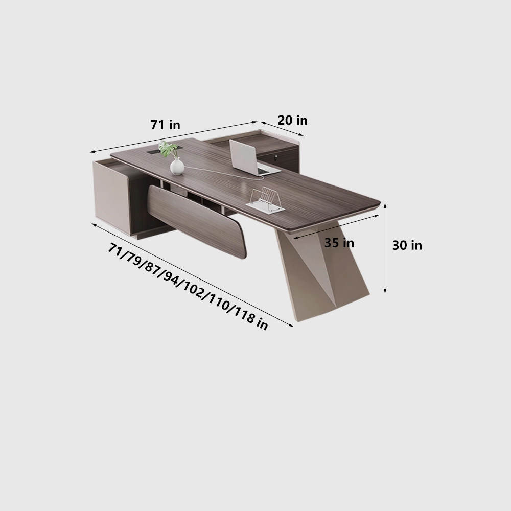 Modern Wooden Manager Desk - Maoters - image 6