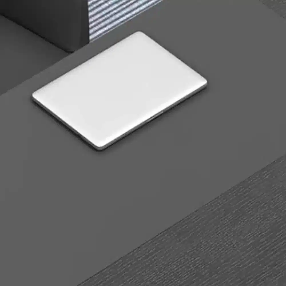 Modern Wooden Office Desk - Black Executive Style - image 8