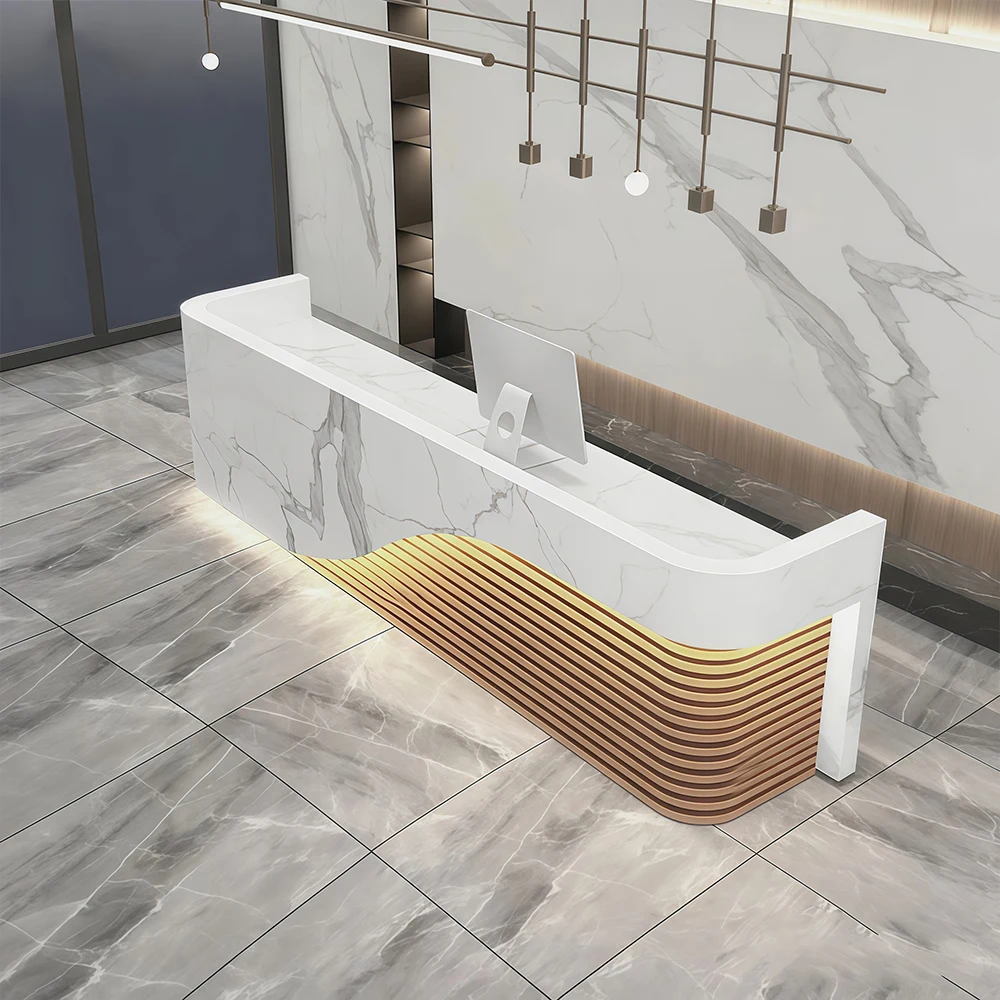 Multifunctional Storage Reception Desk - image 3