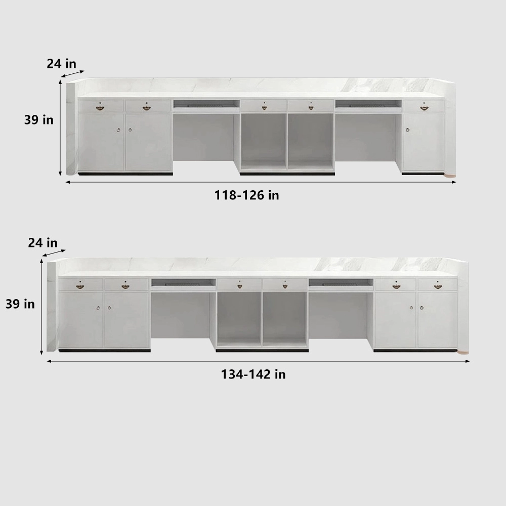 Multifunctional Storage Reception Desk - image 9