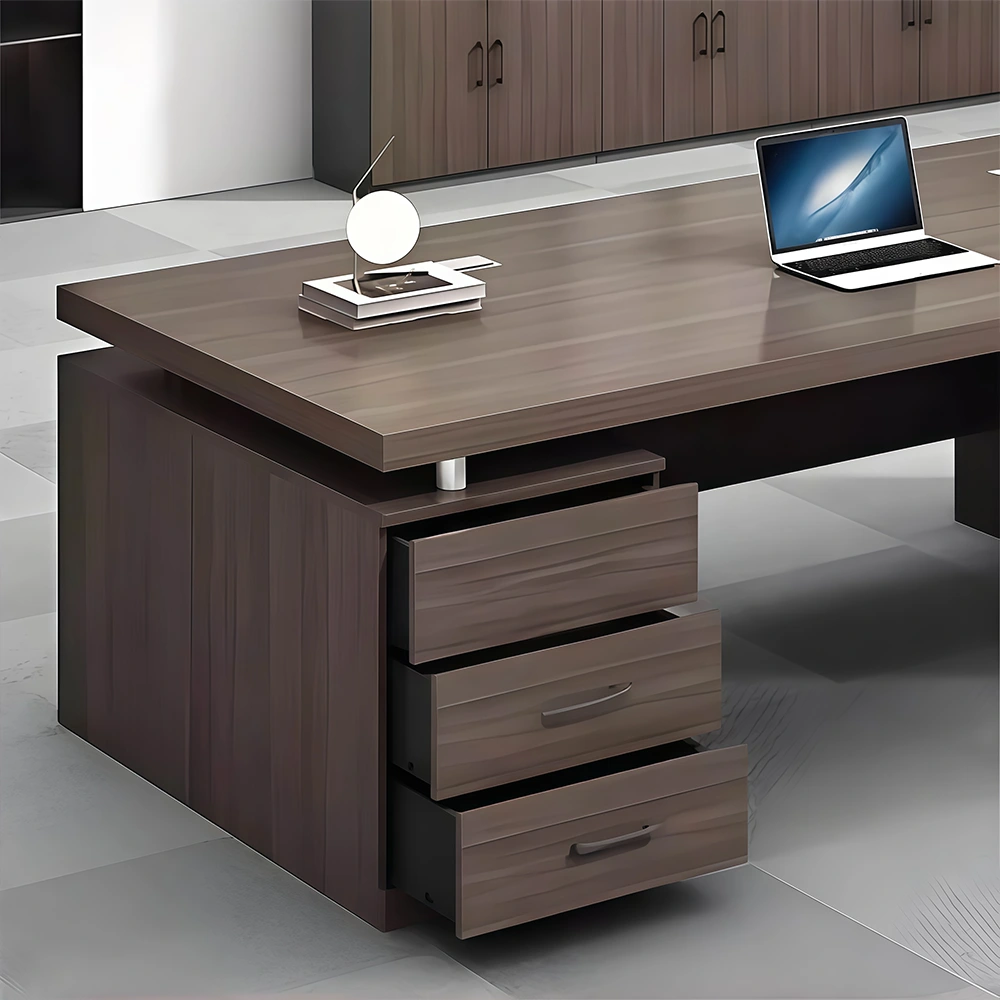 Office Computer Desk Double Cabinets Executive - Maoters - image 16