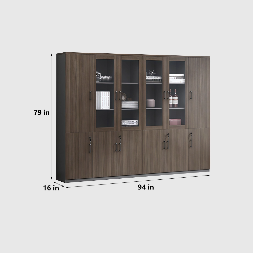 Office Computer Desk Double Cabinets Executive - Maoters - image 20