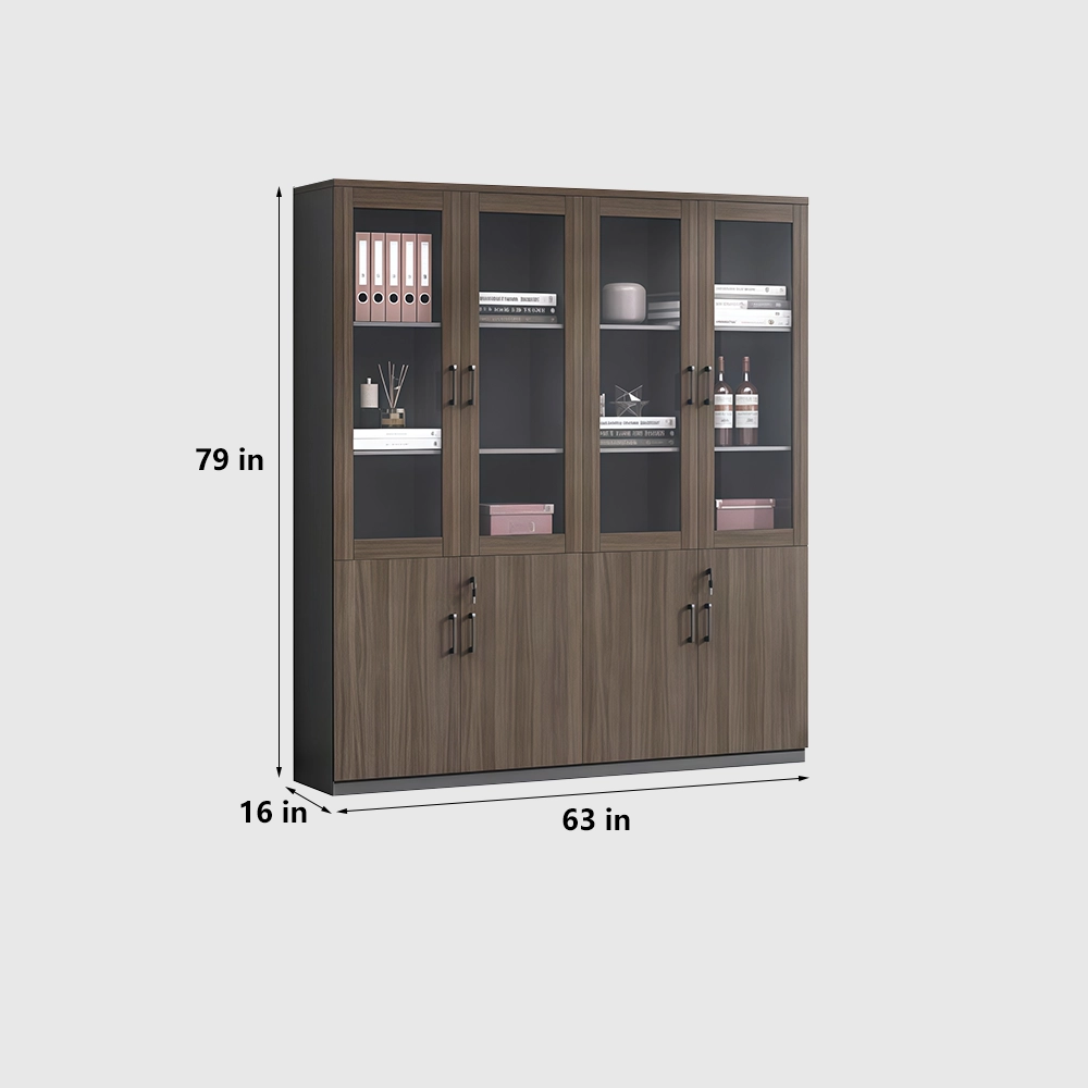 Office Computer Desk Double Cabinets Executive - Maoters - image 19
