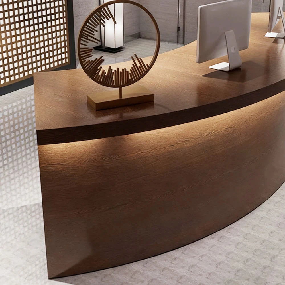 Reception Desk With Solid Wood Grain - Maoters - image 5
