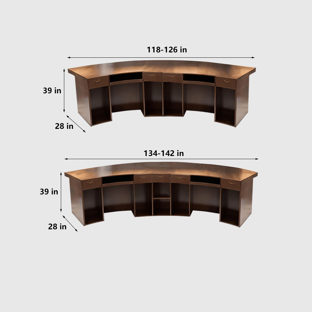 Reception Desk With Solid Wood Grain - Maoters - image 8