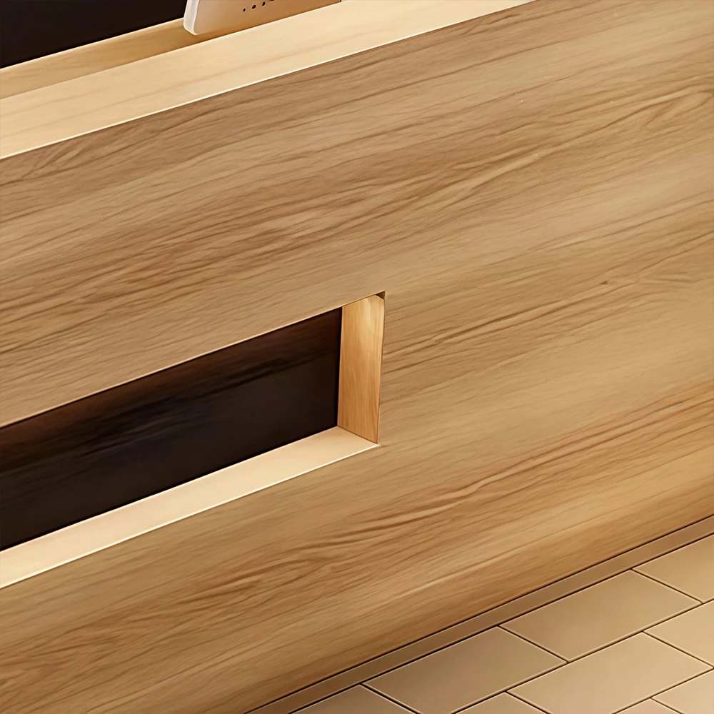 Retro Solid Wood Reception Desk - Maoters - image 4