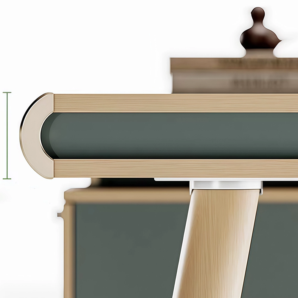 Light wood patchwork executive desk - image 7