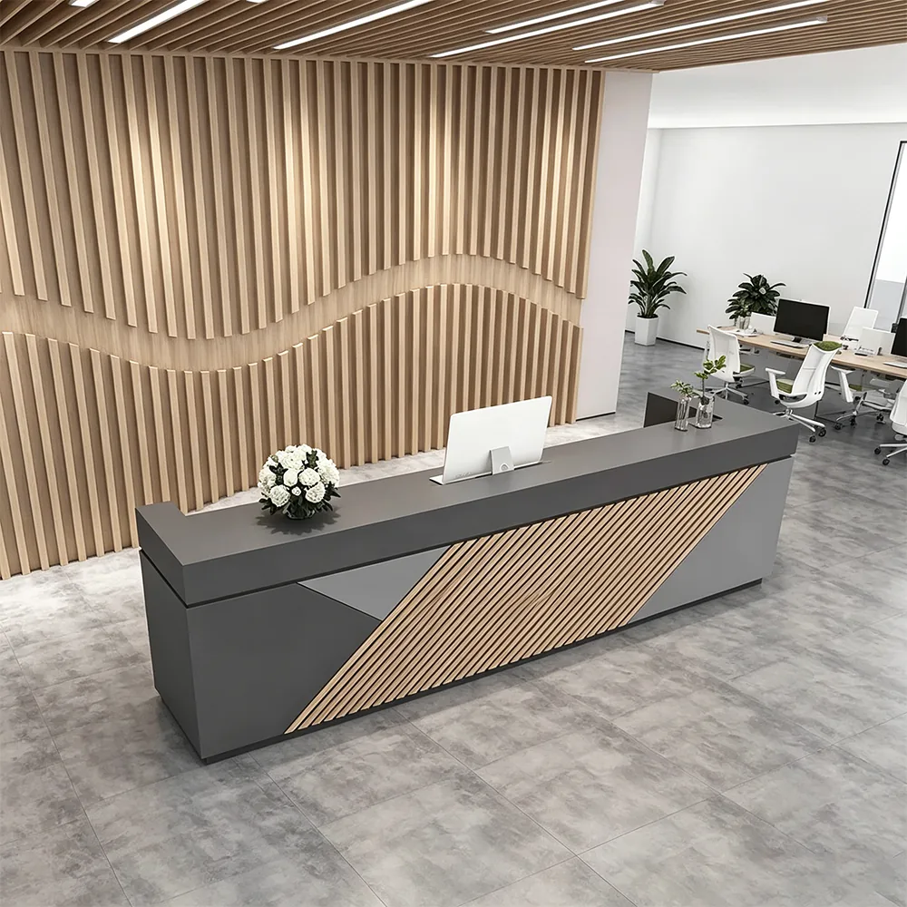 Modern Reception Desk With Cashier Counter - image 3