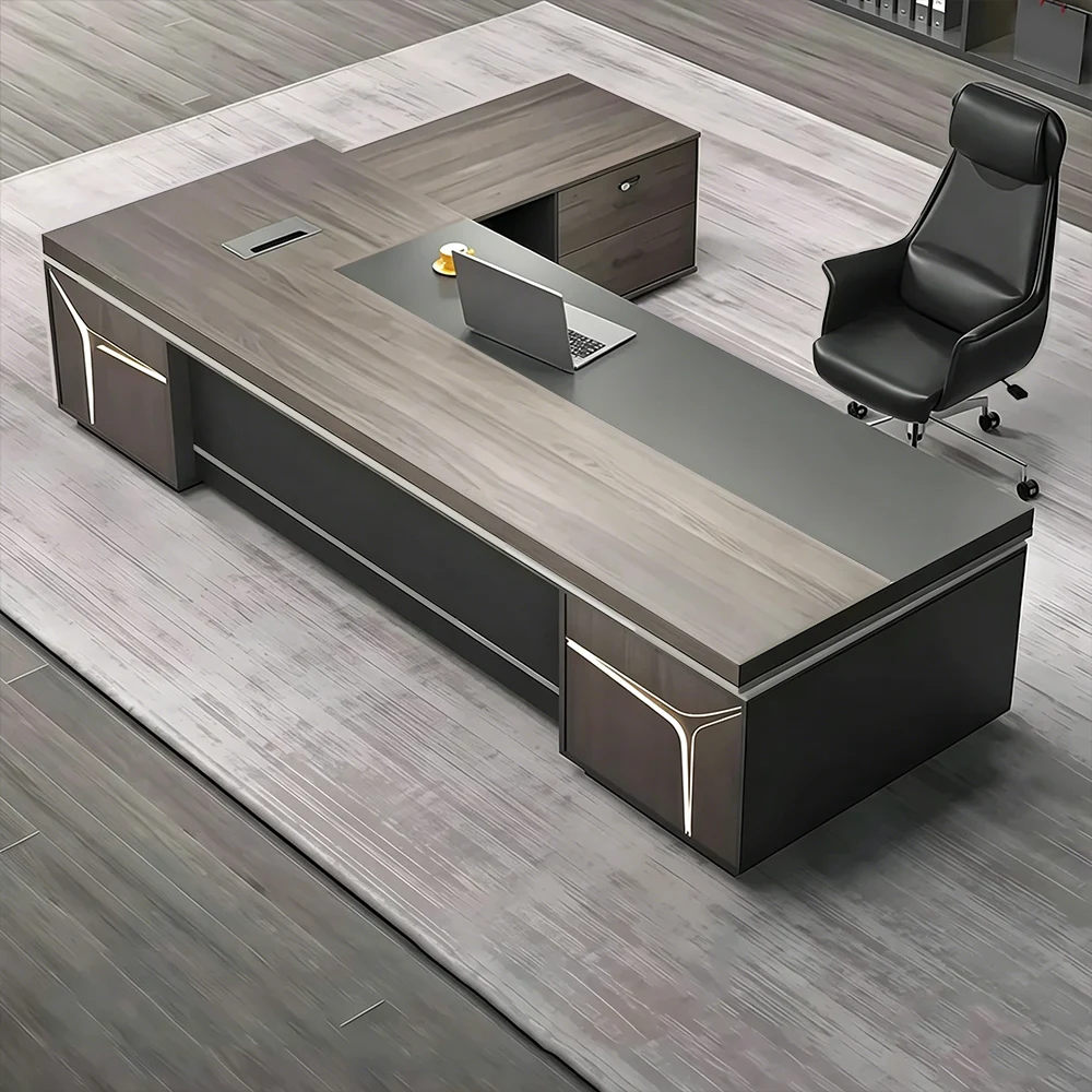 Dual-Drawer Executive Desk - image 3