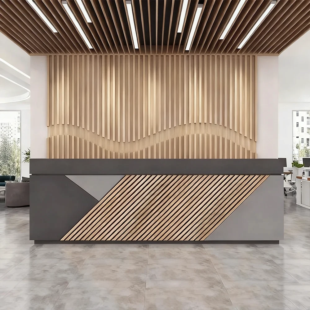 Modern Reception Desk With Cashier Counter - image 2