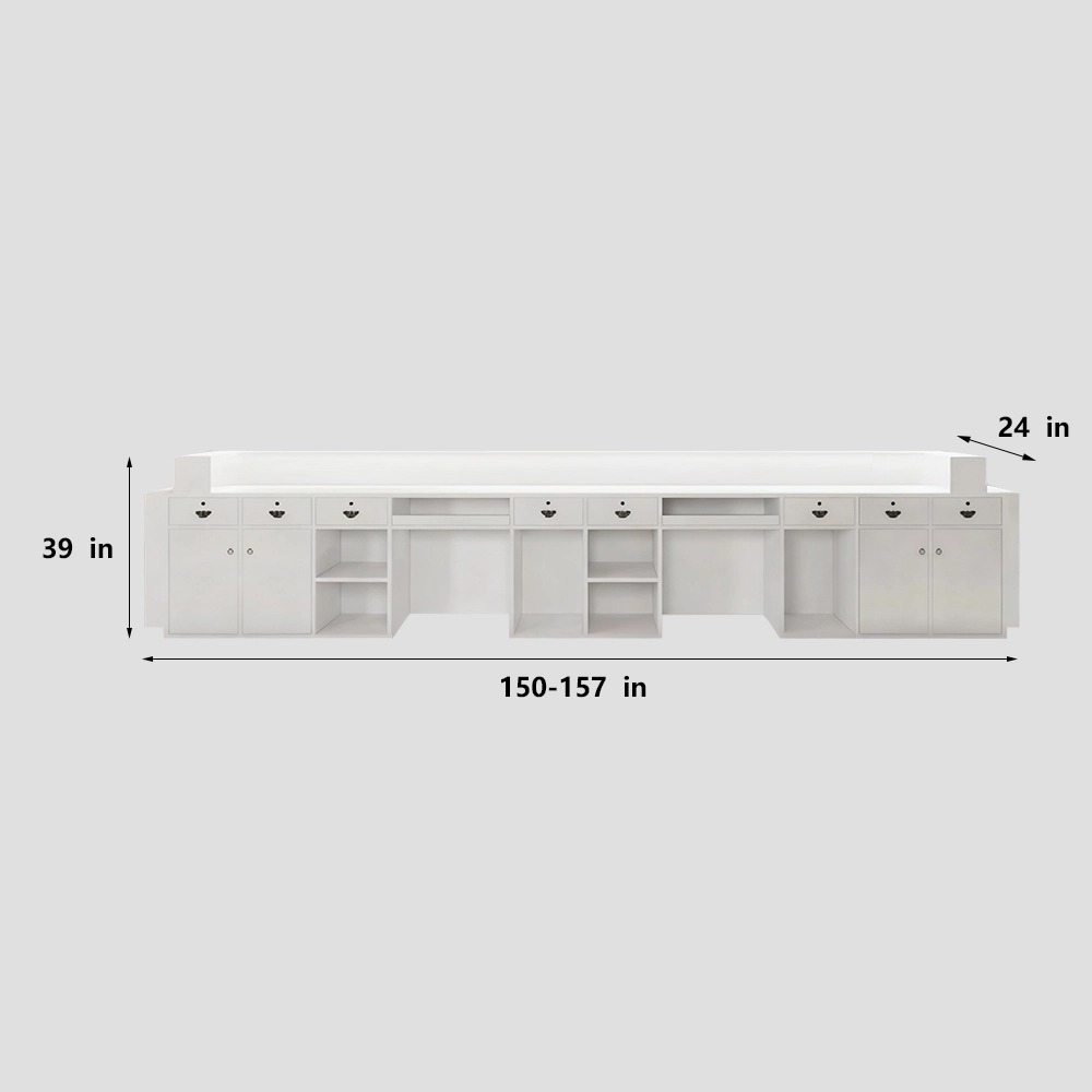 Simple Lacquer Reception Desk - Beauty &amp; Bar - image 9
