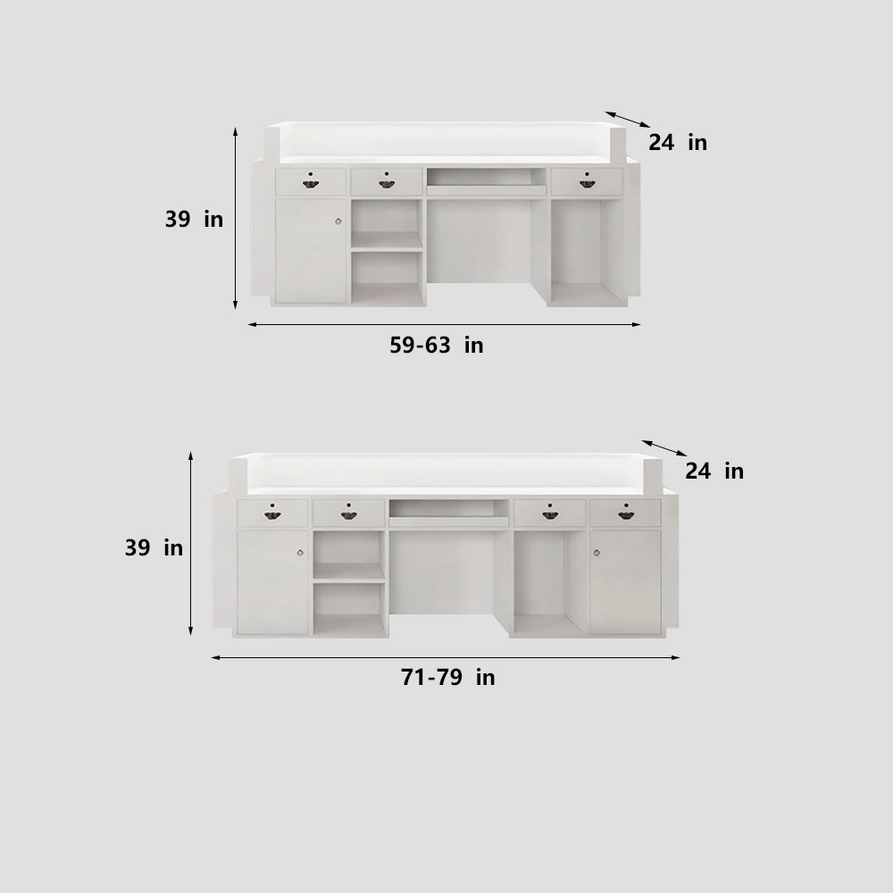Simple Lacquer Reception Desk - Beauty &amp; Bar - image 6