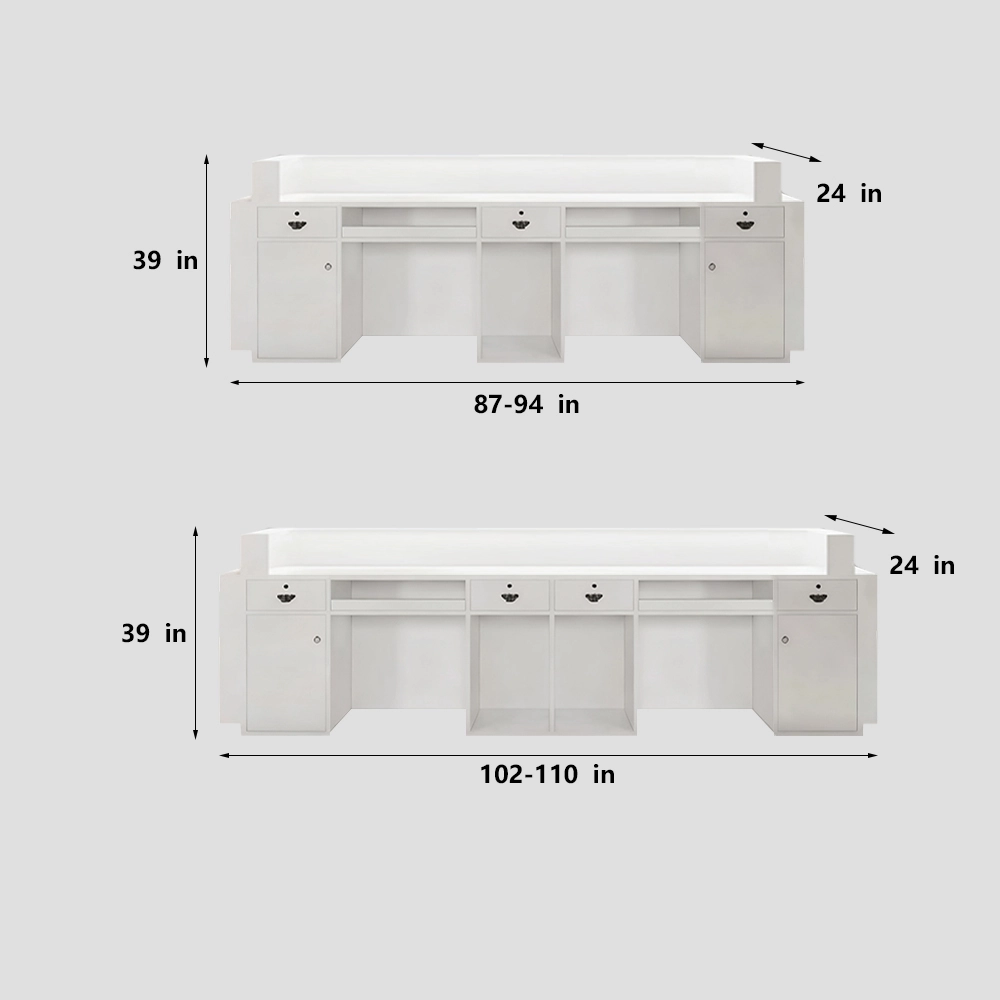 Simple Lacquer Reception Desk - Beauty &amp; Bar - image 7