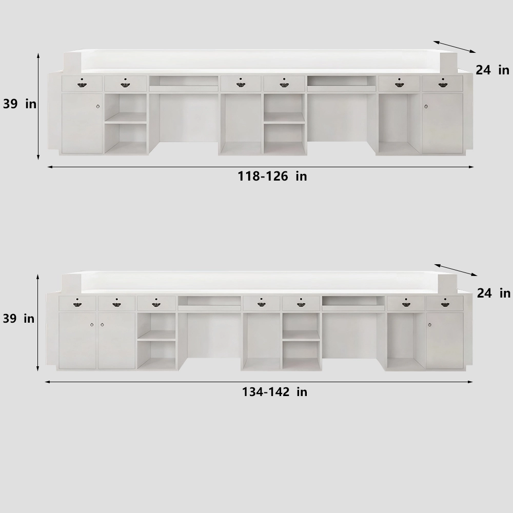 Simple Lacquer Reception Desk - Beauty &amp; Bar - image 8