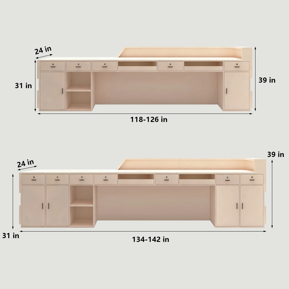Simple Modern Creative Reception Desk - image 5