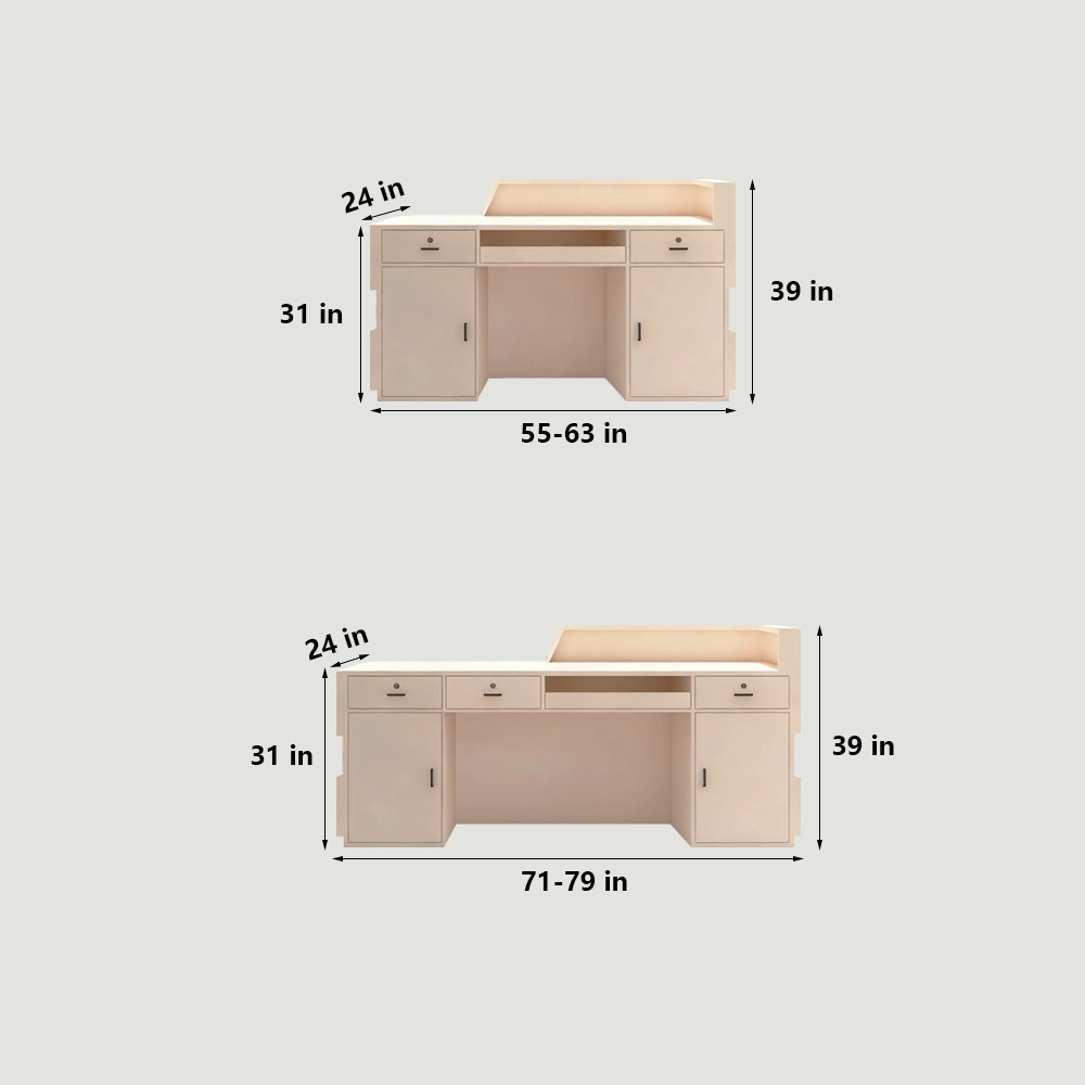 Simple Modern Creative Reception Desk - image 3