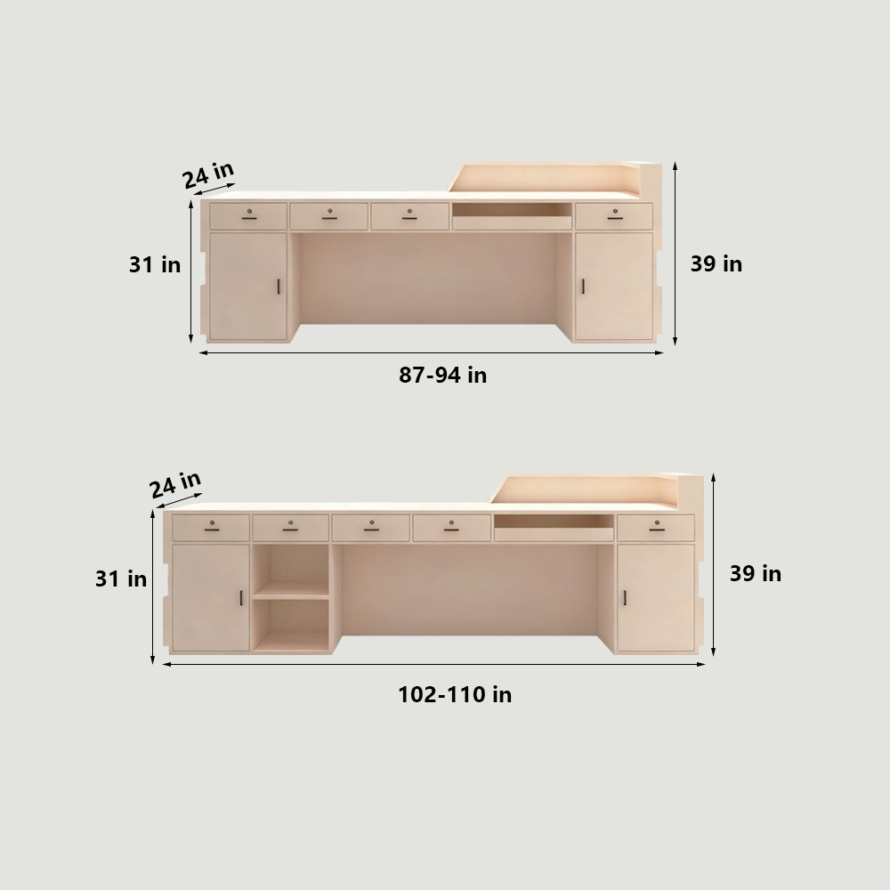 Simple Modern Creative Reception Desk - image 4