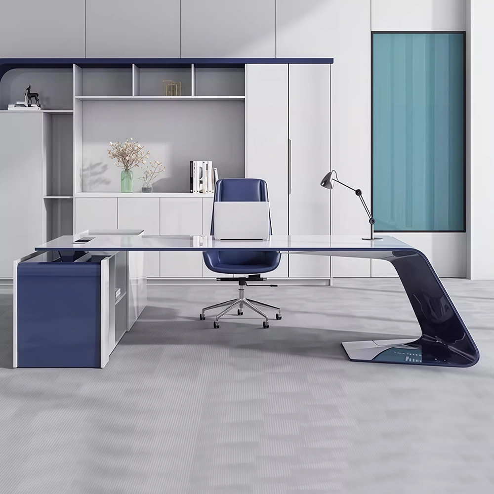 Simple Modern Lacquered Executive Desk - image 2