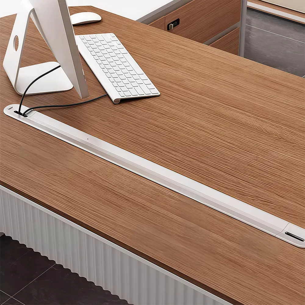 Simple Modern Office High-Grade President Table - image 15