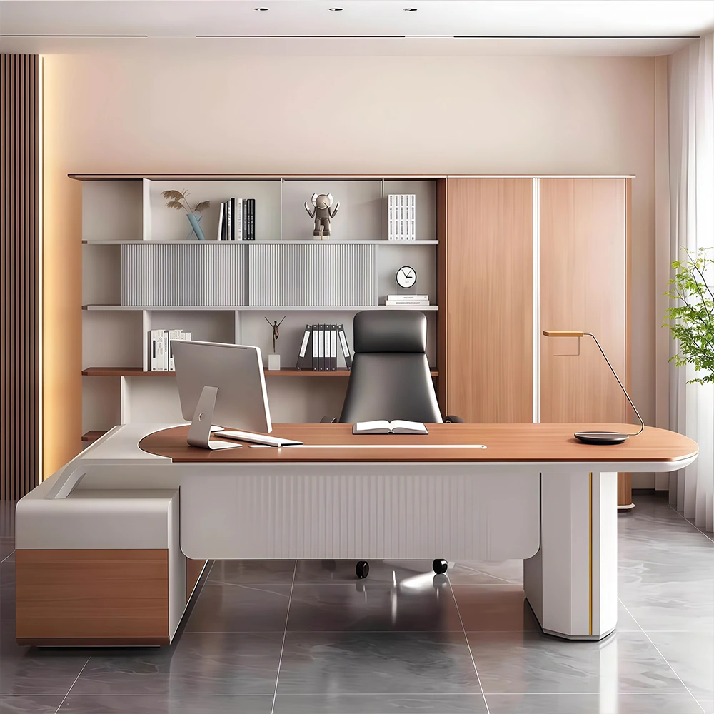 Simple Modern Office High-Grade President Table - image 12