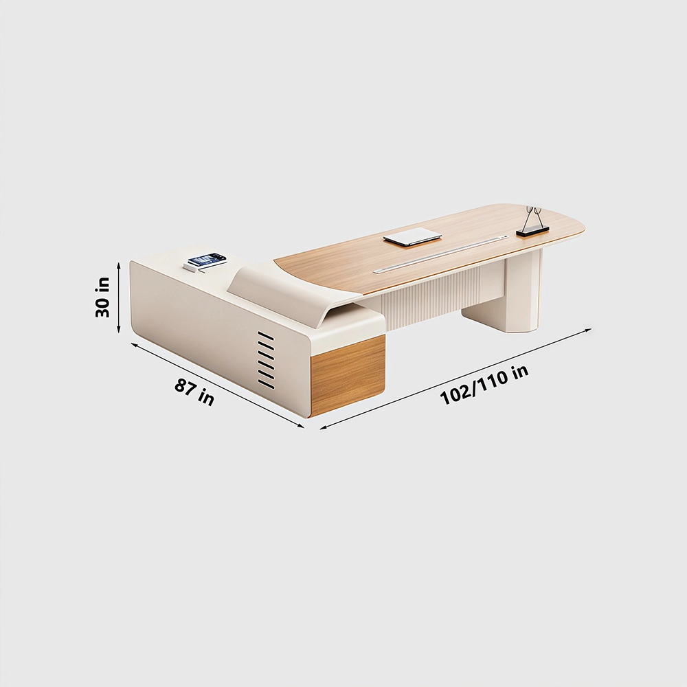 Simple Modern Office High-Grade President Table - image 16