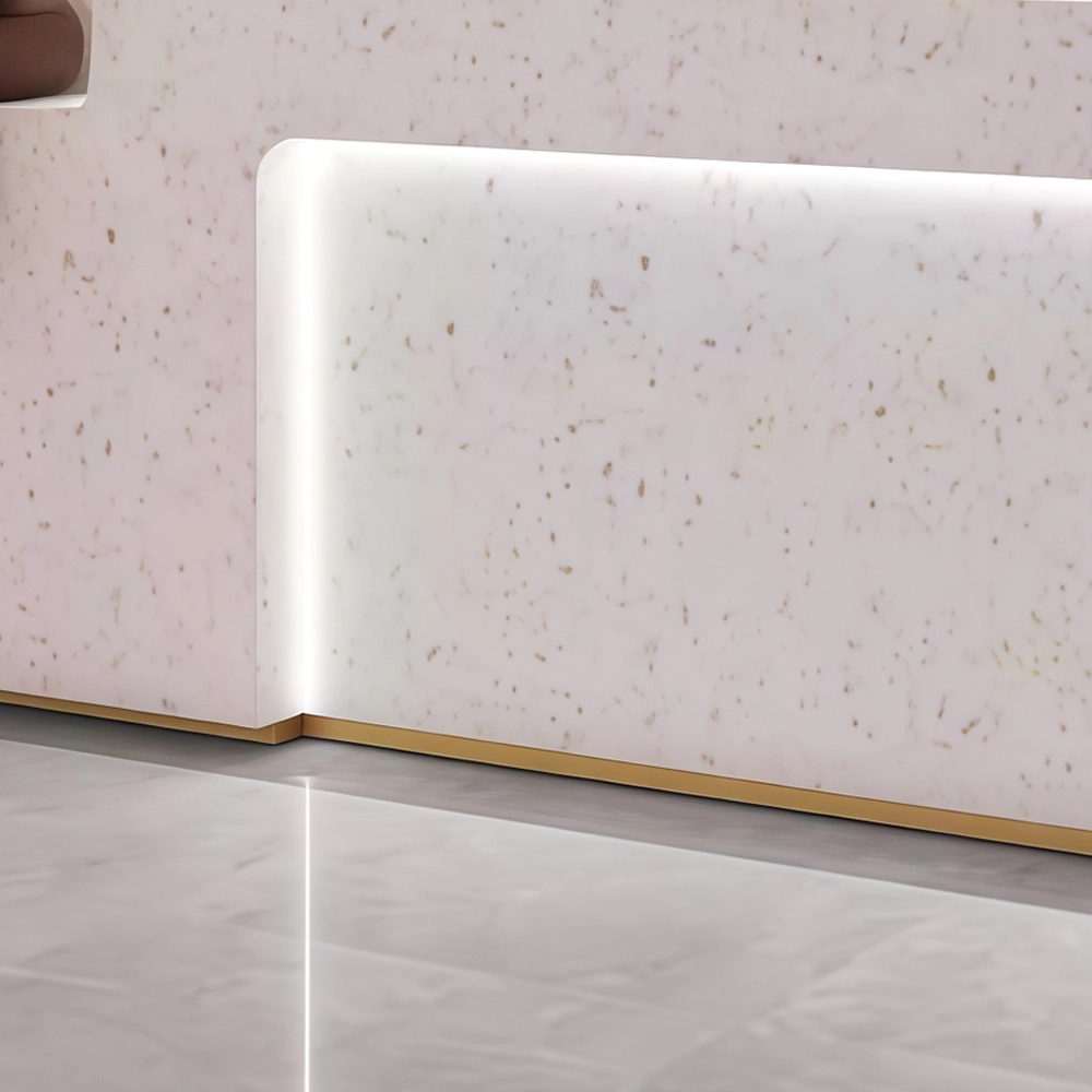 Simple Modern Stainless Steel Reception Desk - Maoters - image 5