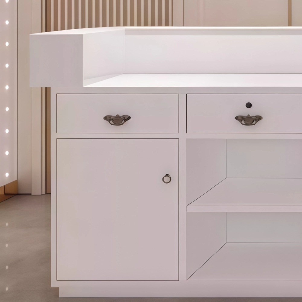 Simple Modern Stainless Steel Reception Desk - Maoters - image 6