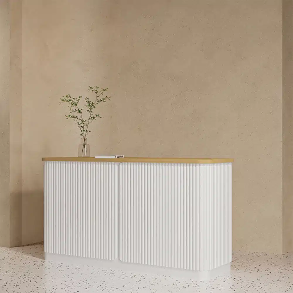 Simple Modern Store Small Lacquered Reception Desk - image 2