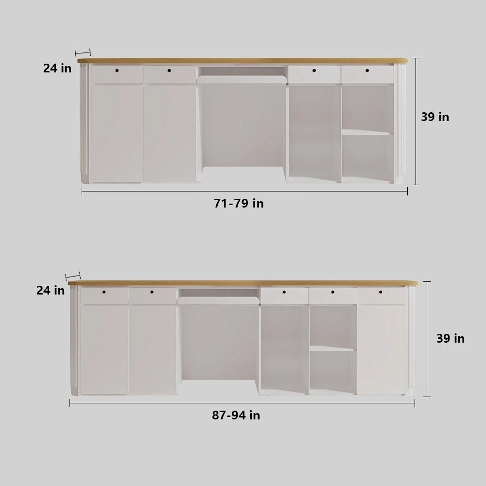 Simple Modern Store Small Lacquered Reception Desk - image 8