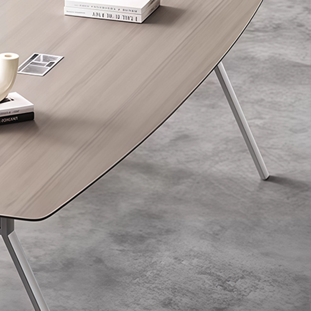 Simple Oval Conference Table Office Desk - image 4