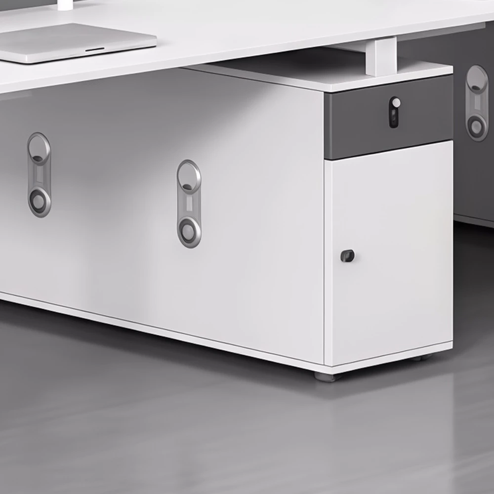 Simple Staff Desk - Free Combo with Lock &amp; Partition - image 5