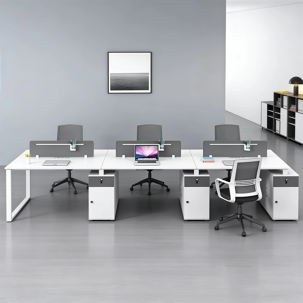 Simple Staff Desk - Free Combo with Lock &amp; Partition - image 3
