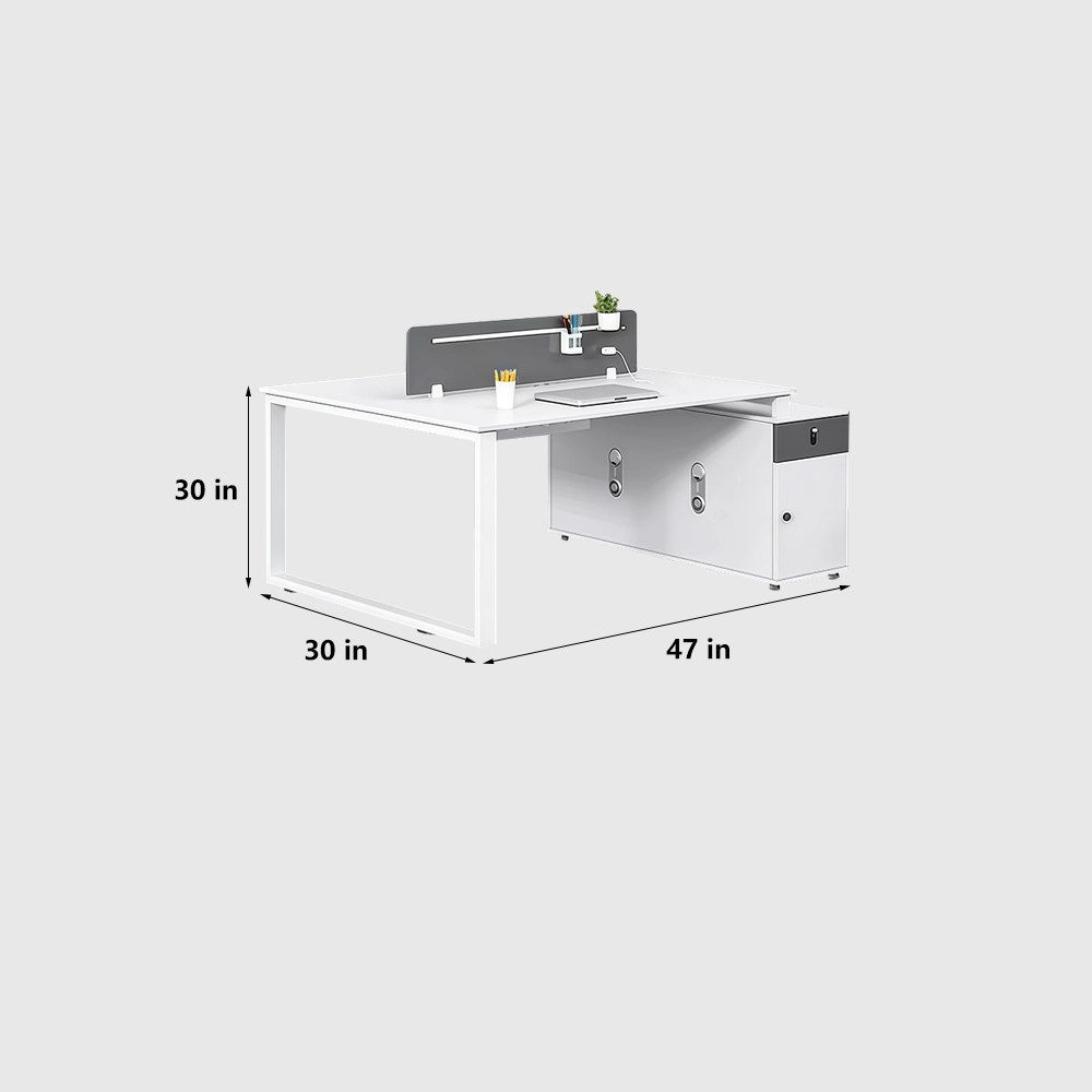 Simple Staff Desk - Free Combo with Lock &amp; Partition - image 7