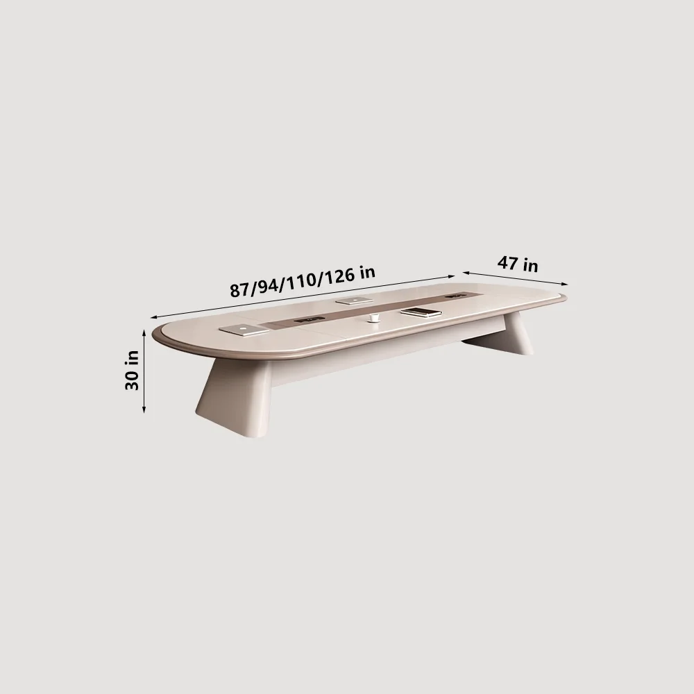 Modern Long Conference Table - Simple Design - image 7