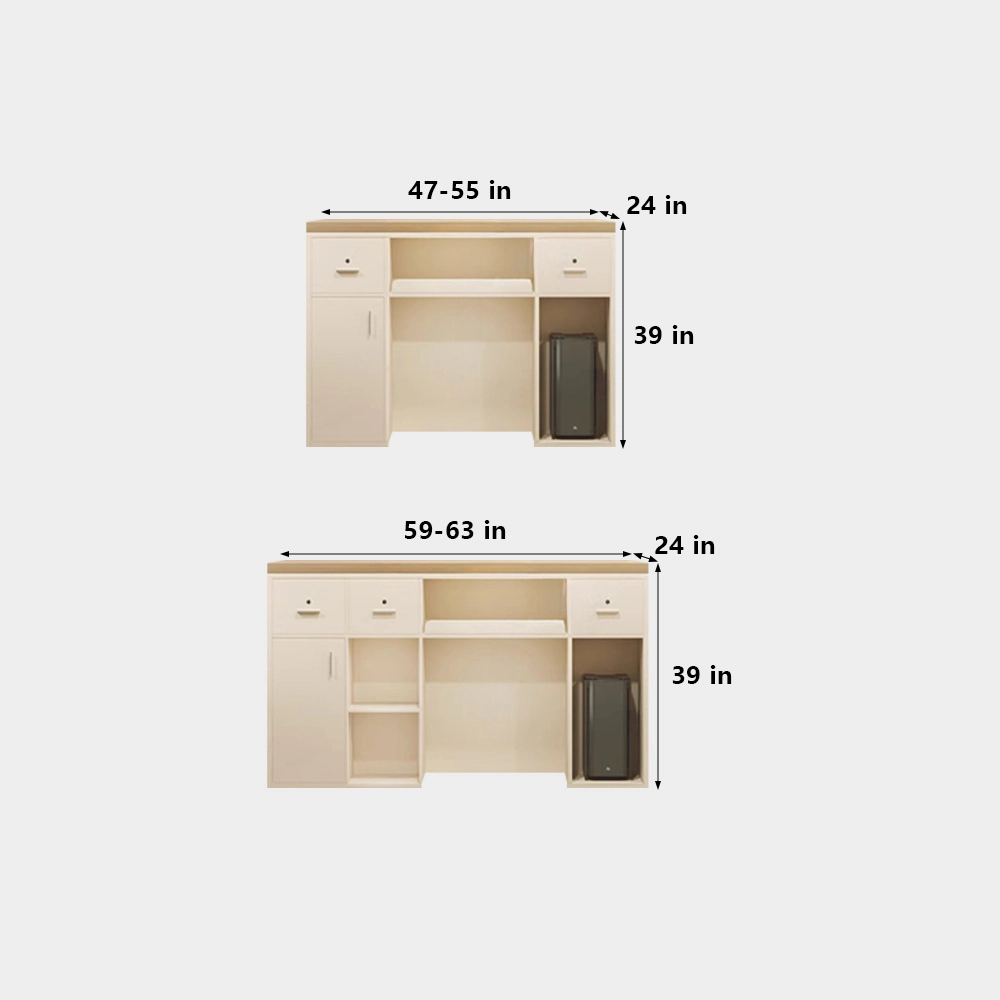 Modern Light Reception Desk - image 24