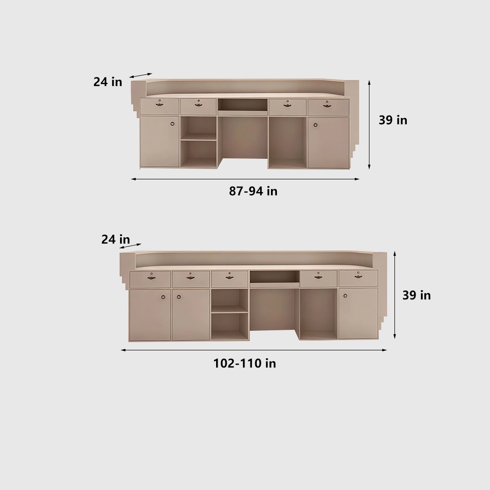 Reception Counter Cashier Desk - Classified Storage - image 11